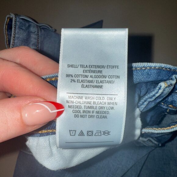 Hudson Remi High Rise Straight Crop Step Fray Hem Jean - Blue 26 - Picture 10 of 11